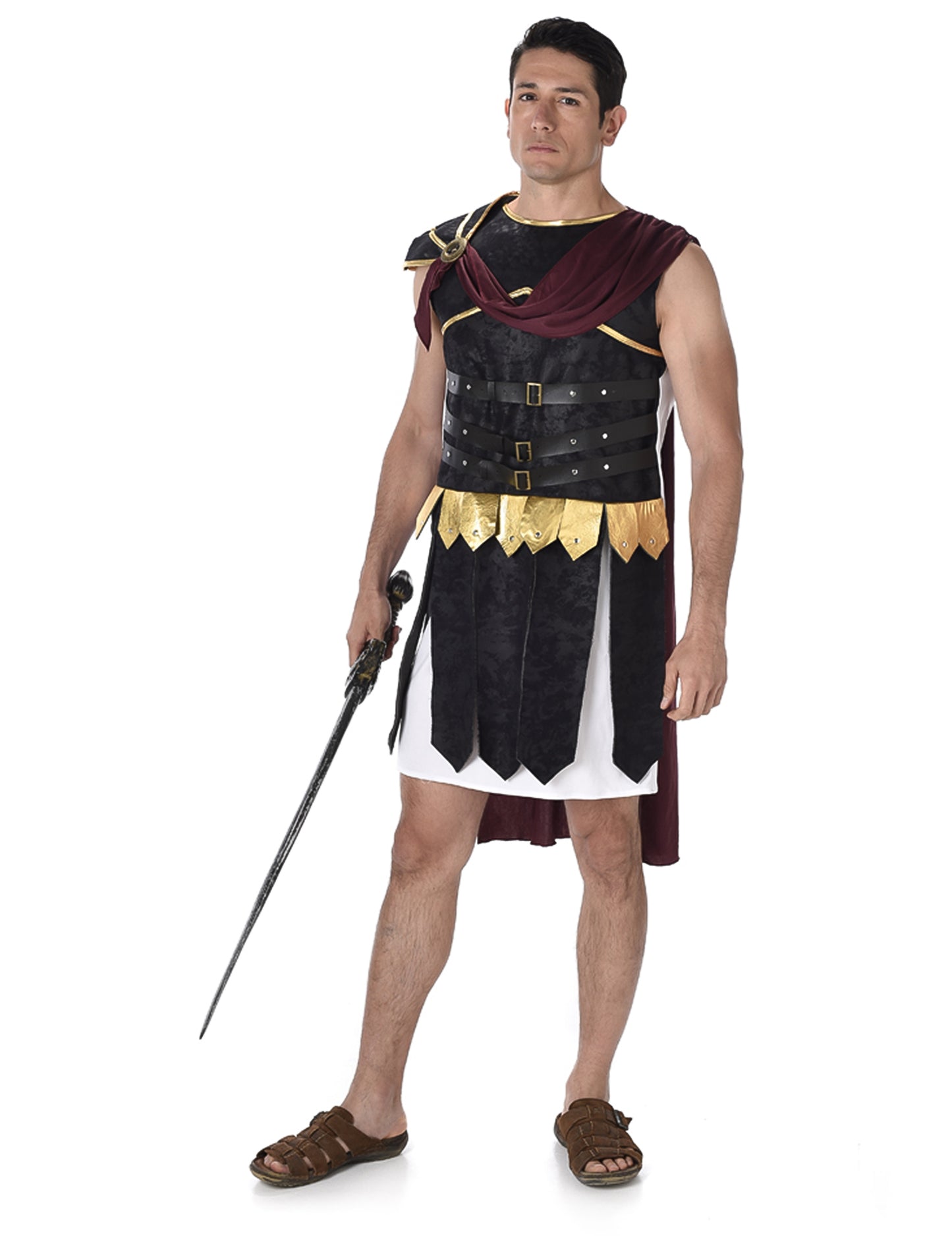 Costum negru și auriu roman și auriu