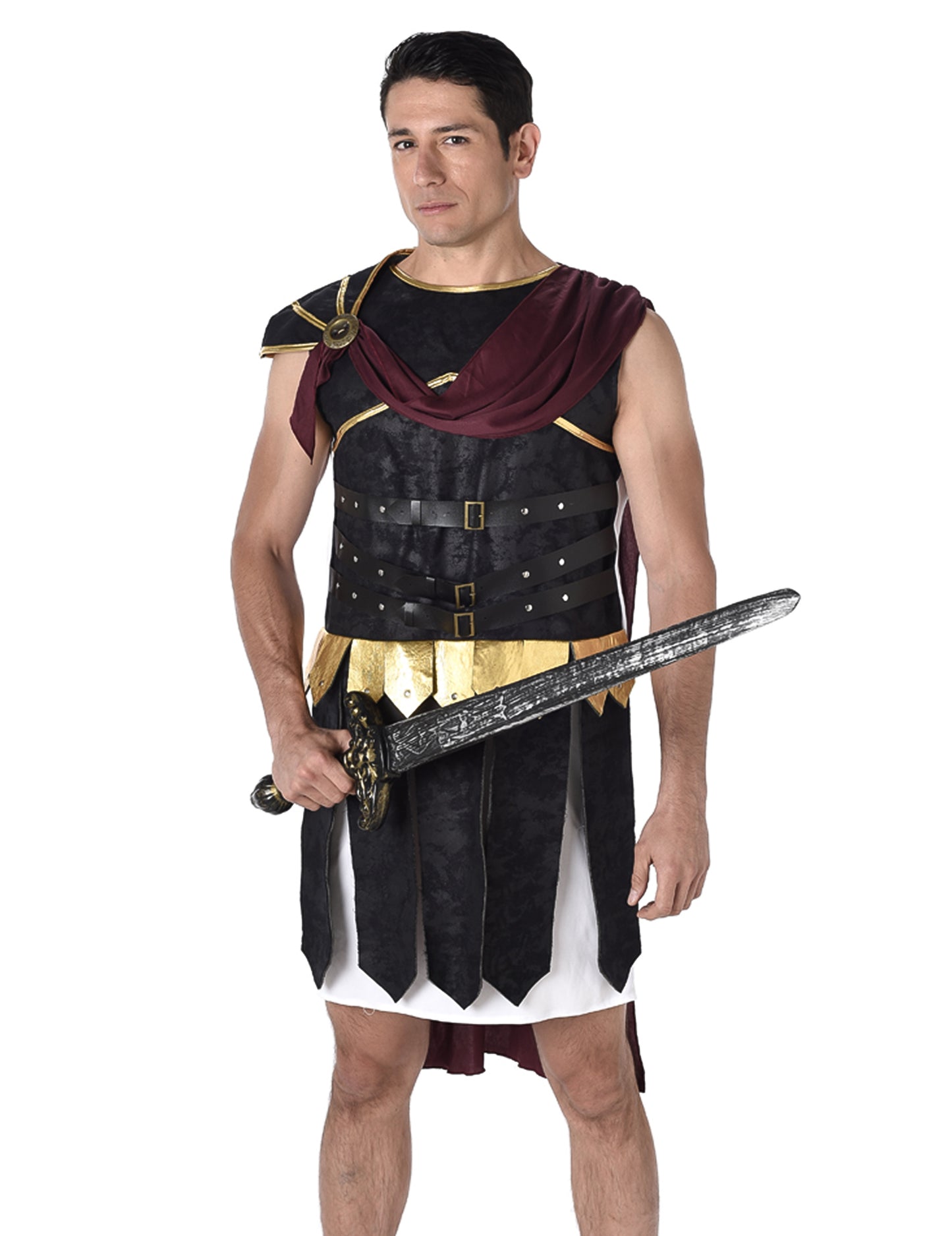 Costum negru și auriu roman și auriu