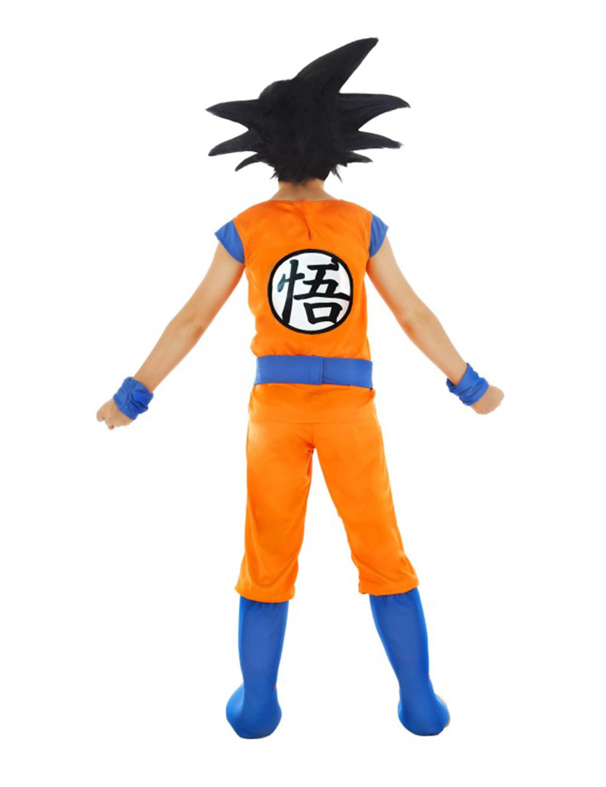 Vedere din spate a costumului Goku Saiyan Dragon Ball Z