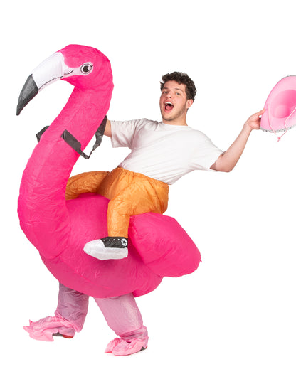 Flamingo pentru adulți deghizare gonflabilă
