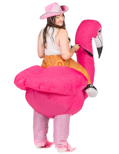 Flamingo pentru adulți deghizare gonflabilă