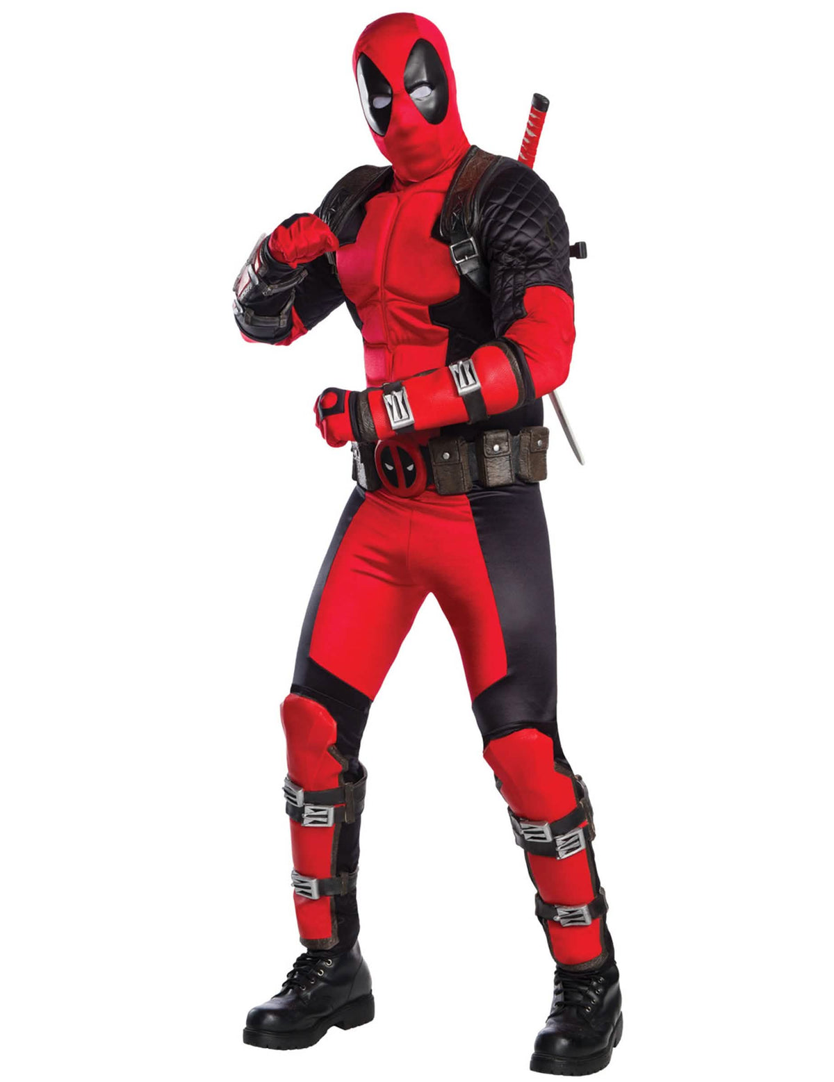 Costum mare heritage Deadpool pentru adult, roșu și negru