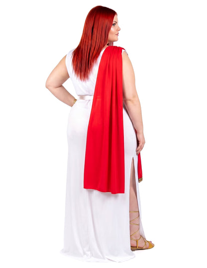 Déguisement grande taille déesse romaine à drapé femme