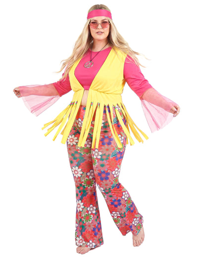 Costum pentru femei hippie de dimensiuni mari
