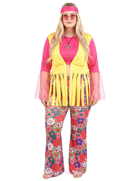 Costum pentru femei hippie de dimensiuni mari