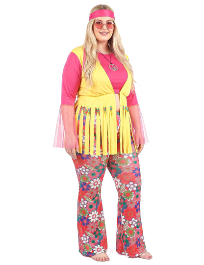 Costum pentru femei hippie de dimensiuni mari
