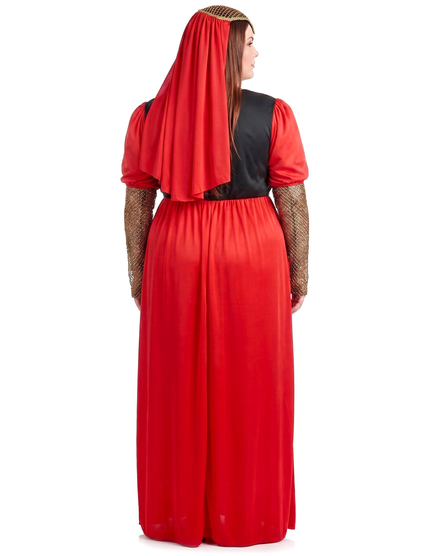 Déguisement grande taille médiéval rouge femme