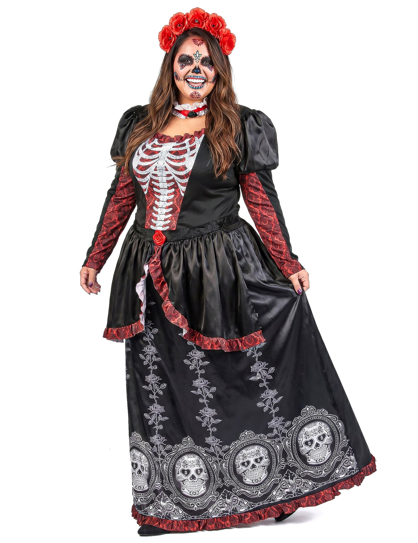 Costum mare de talie Rochie lungă de femeie din Los Muertos