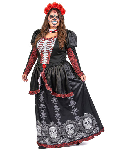 Costum mare de talie Rochie lungă de femeie din Los Muertos