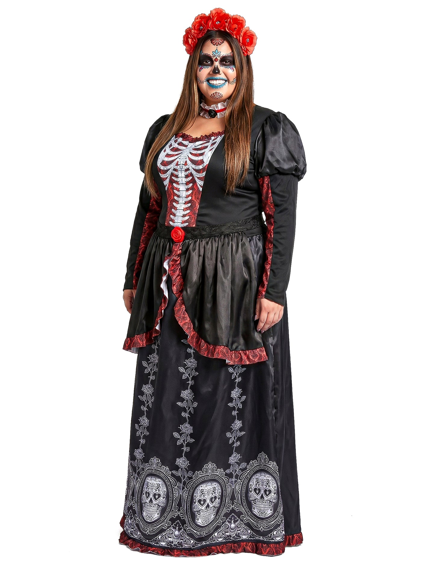 Costum mare de talie Rochie lungă de femeie din Los Muertos