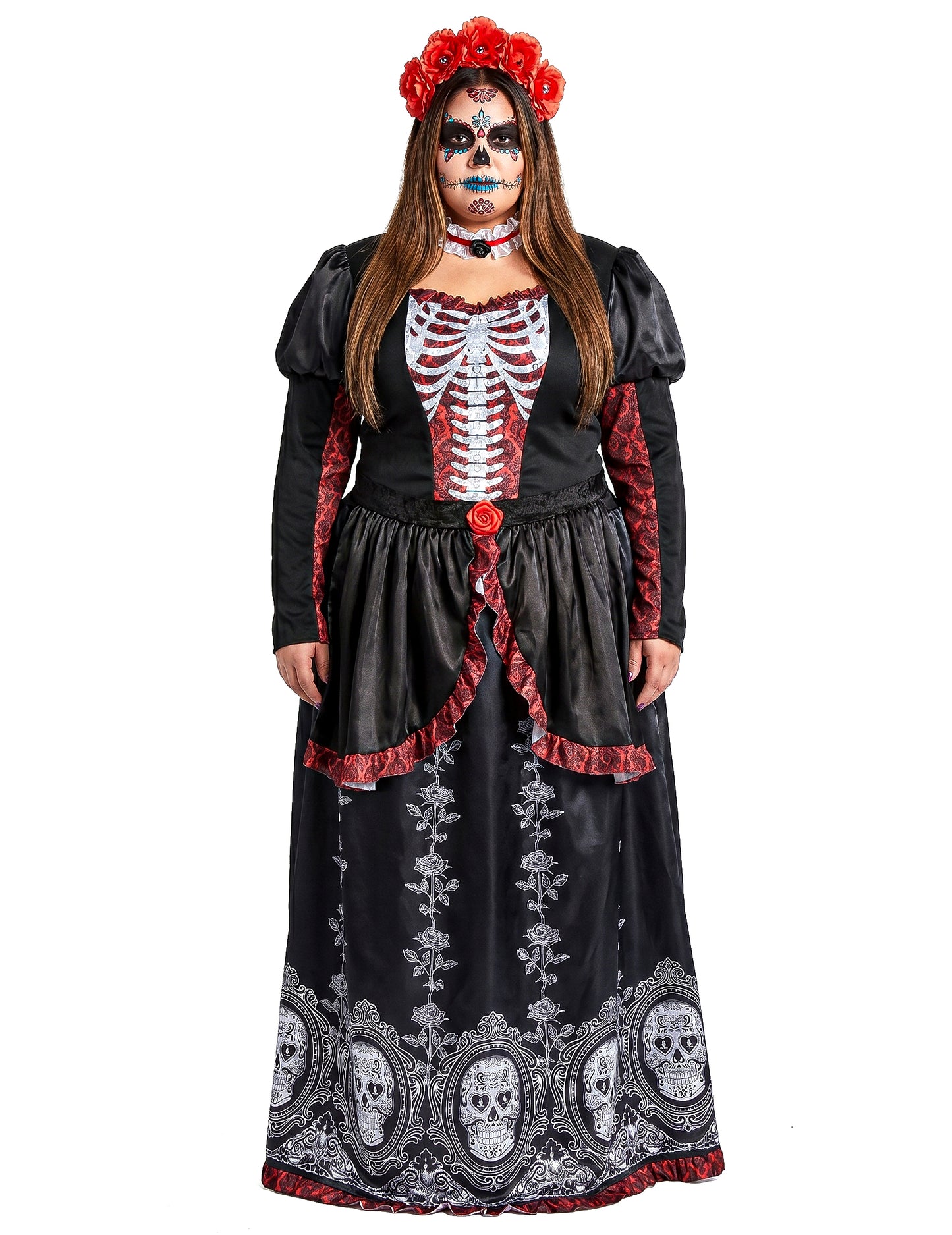 Costum mare de talie Rochie lungă de femeie din Los Muertos