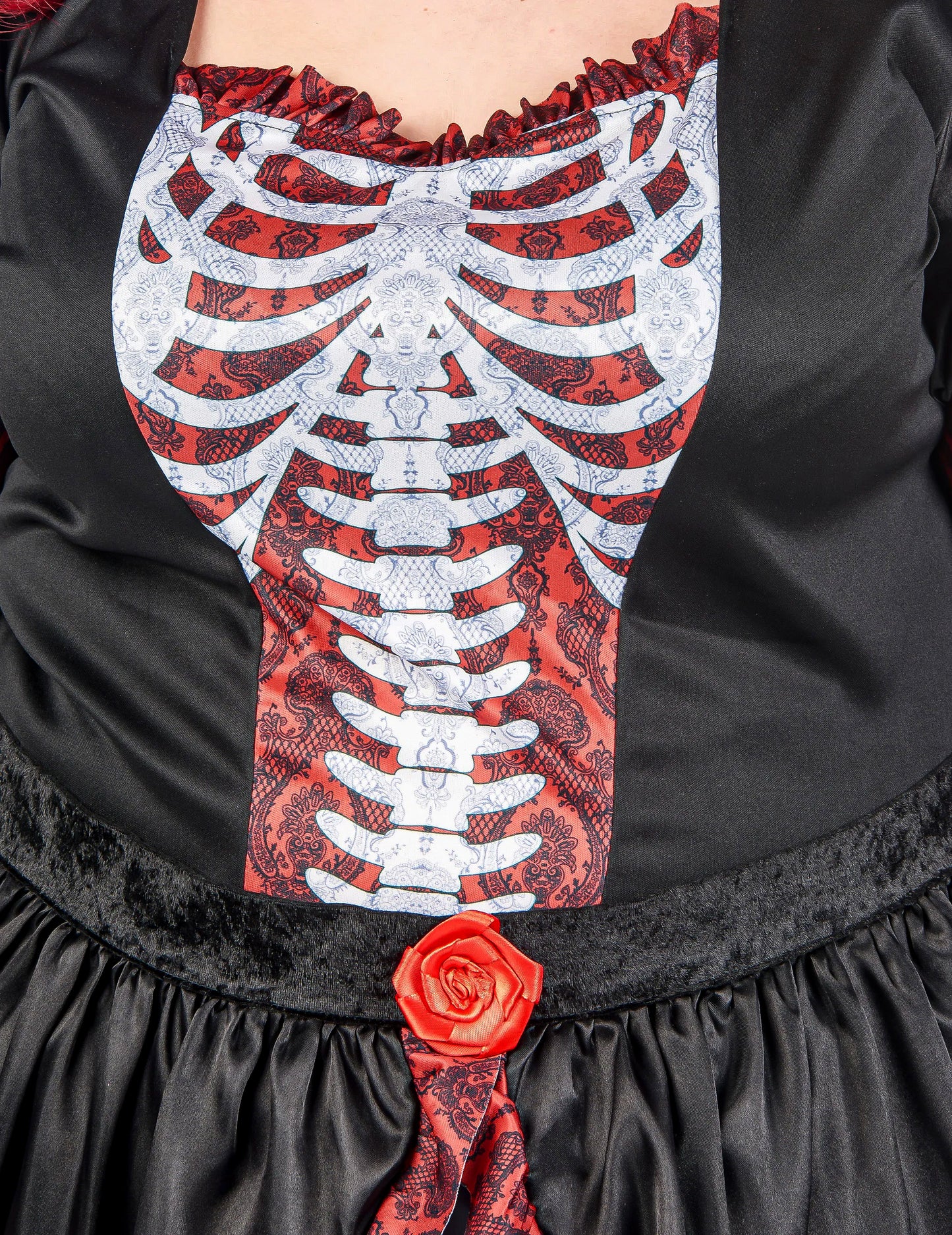 Déguisement grande taille robe longue Dia de los muertos femme