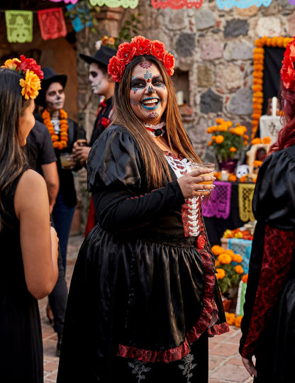 Costum mare de talie Rochie lungă de femeie din Los Muertos