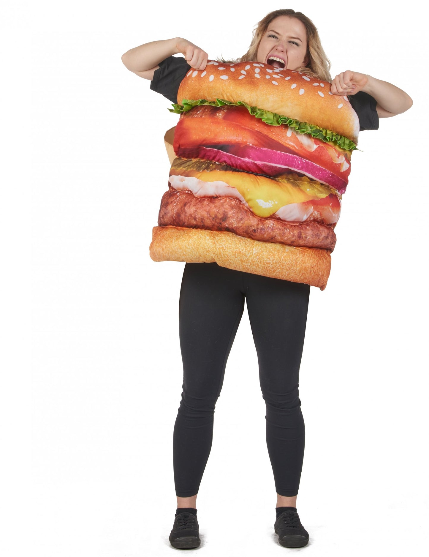Costum de hamburger realist pentru adulți