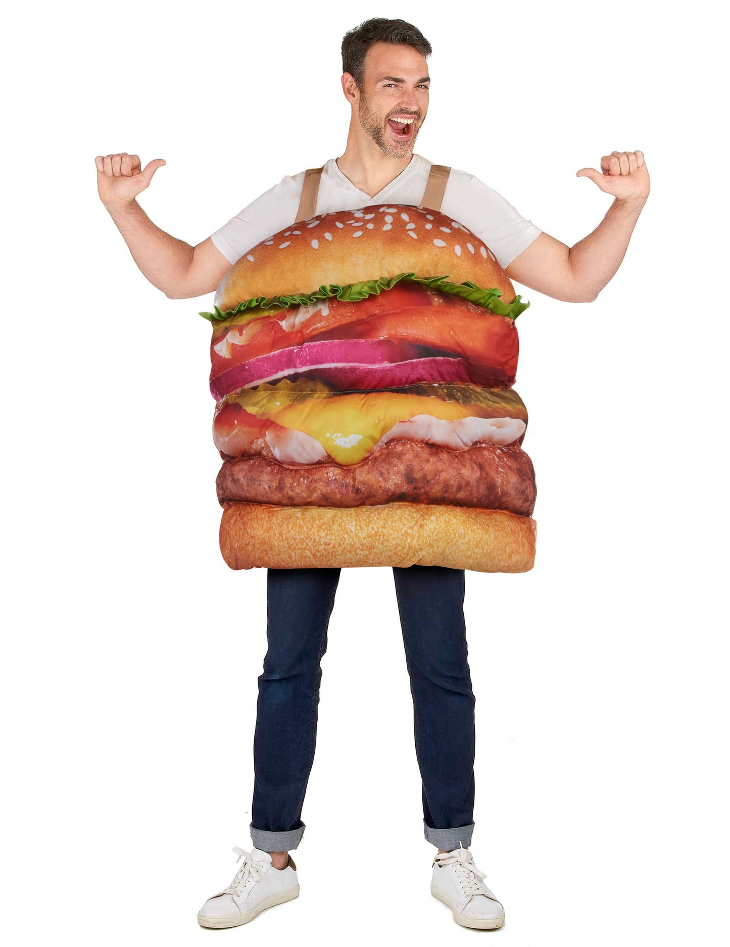 Costum de hamburger realist pentru adulți