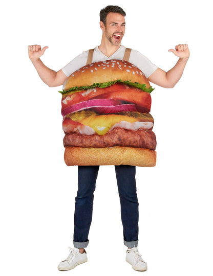 Costum de hamburger realist pentru adulți