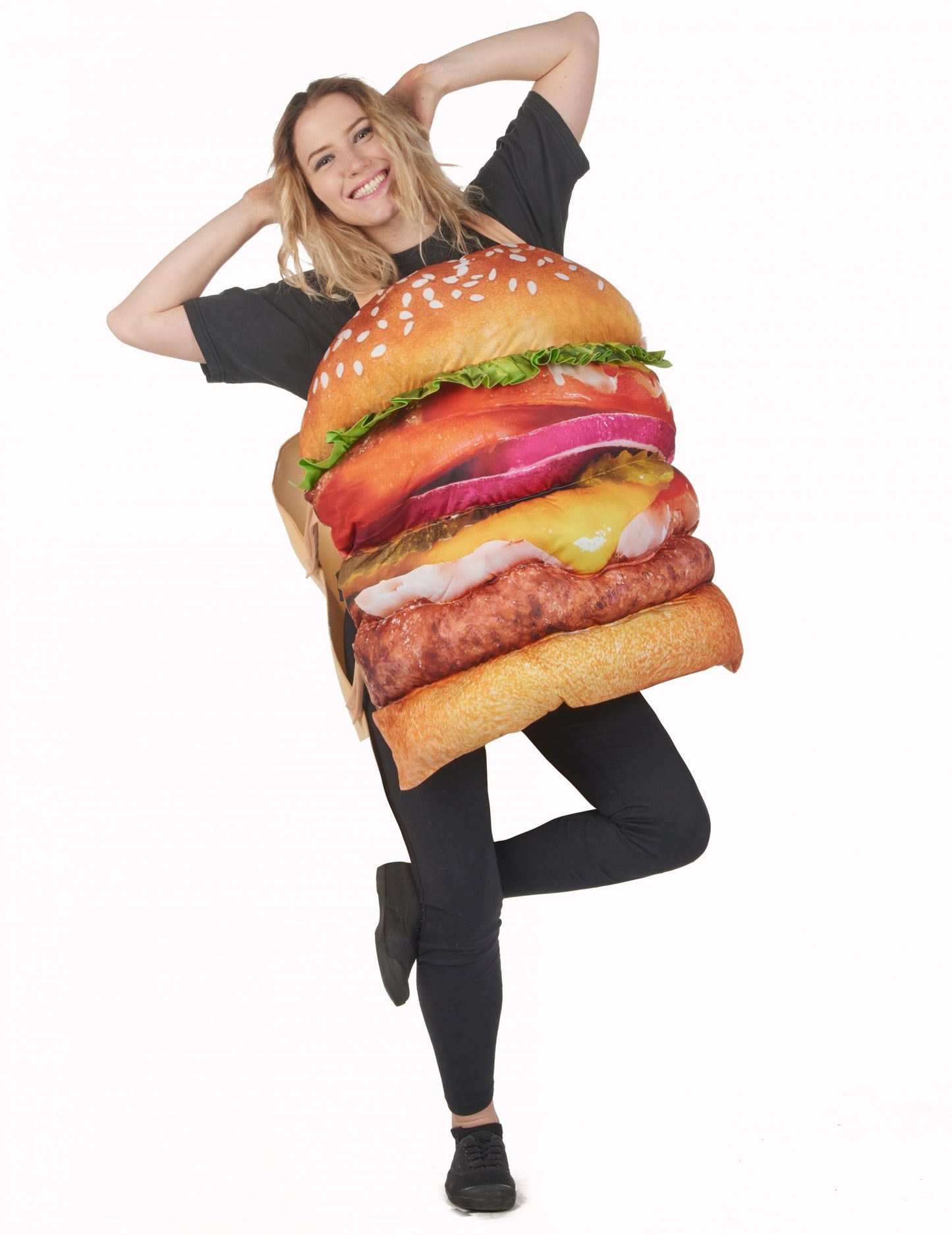 Costum de hamburger realist pentru adulți