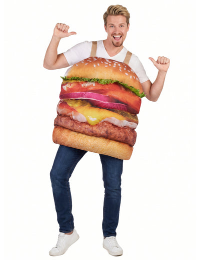 Costum de hamburger realist pentru adulți