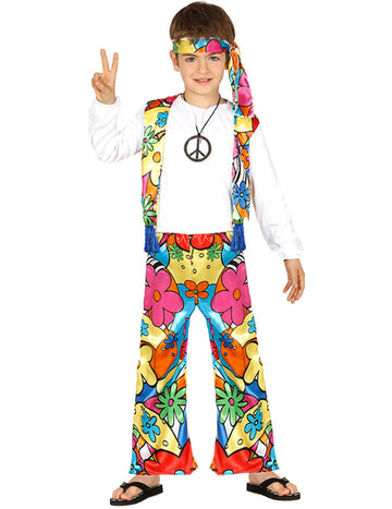 Hippie deghizare cu flori mari pentru copii