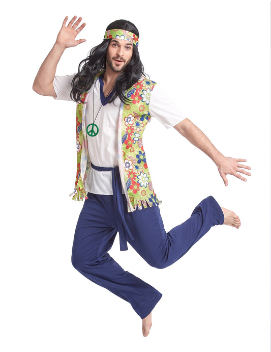 Costum albastru hippie hippie