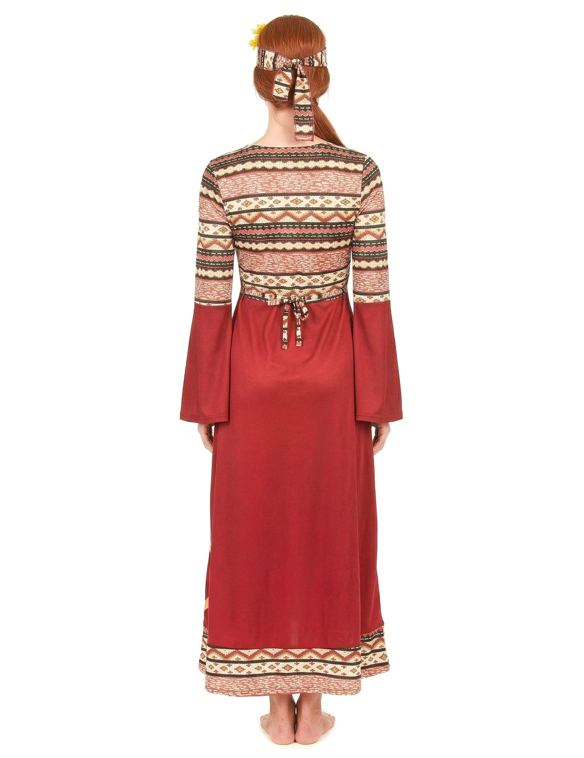 Costumul femeilor Hippie Bordeaux