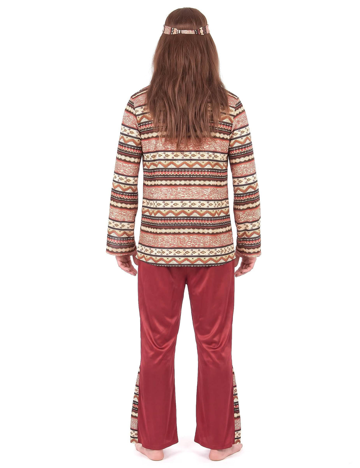 Déguisement hippie bordeaux homme