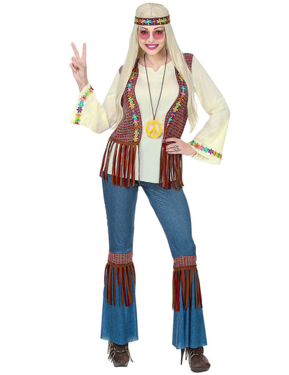 Costum de femeie hippie pentru pace