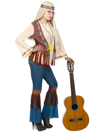 Costum de femeie hippie pentru pace