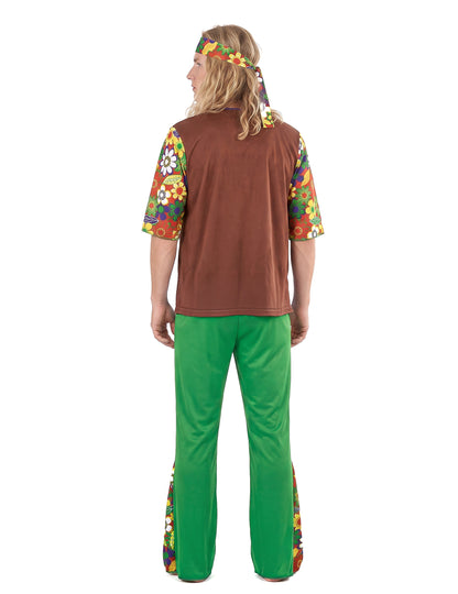 Costum de om cu flori hippie