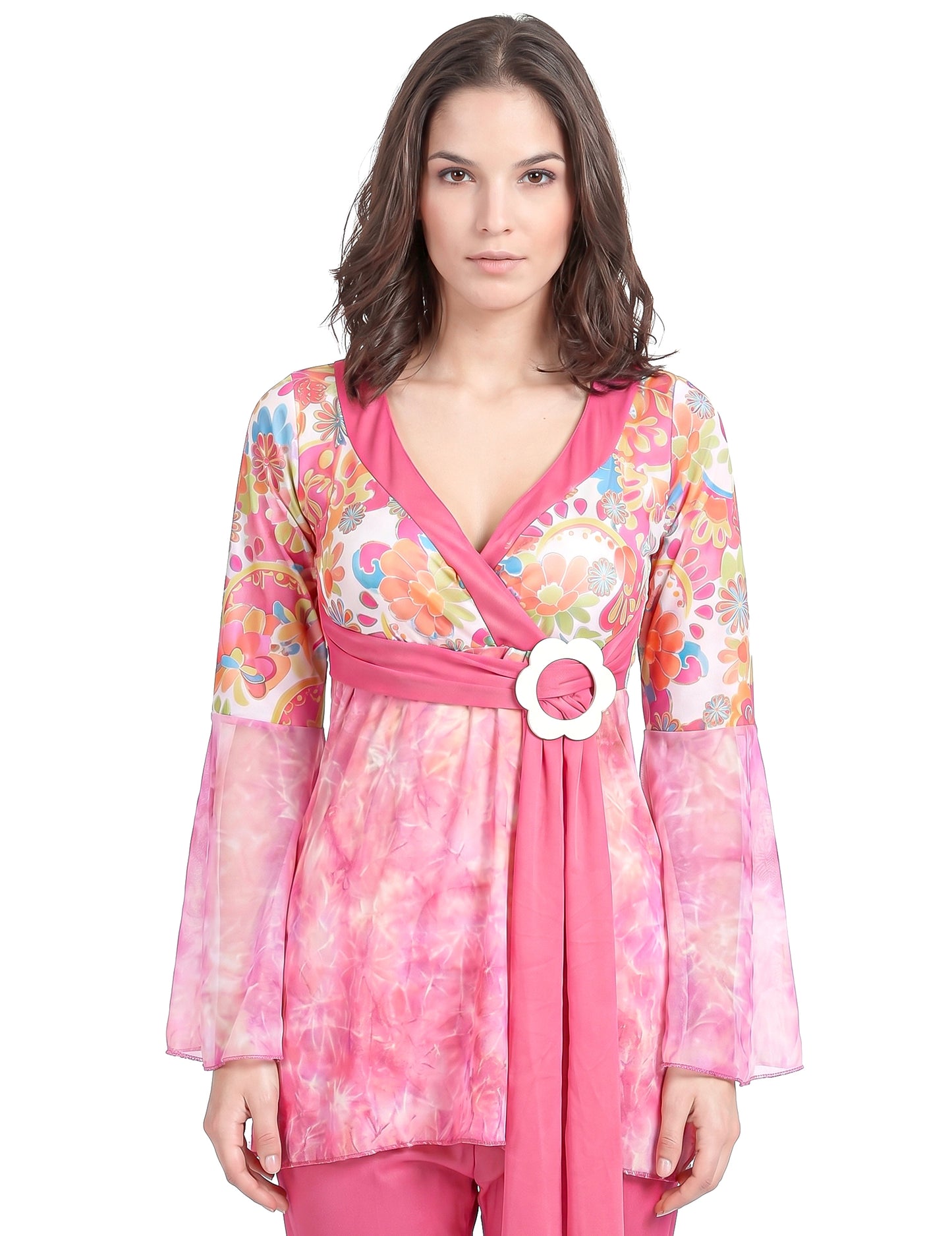 Costum de hippie pentru flori de trandafiri pentru femei