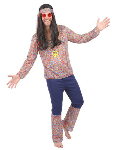 Hippie deghizează un motiv psihedelic omule