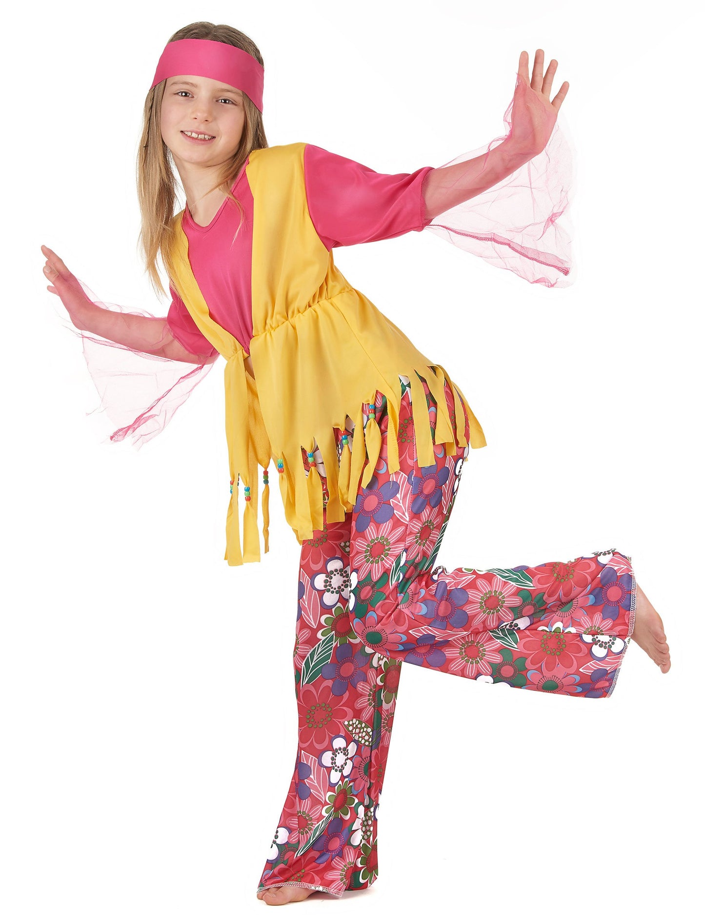 Costum de fată hippie muticolare