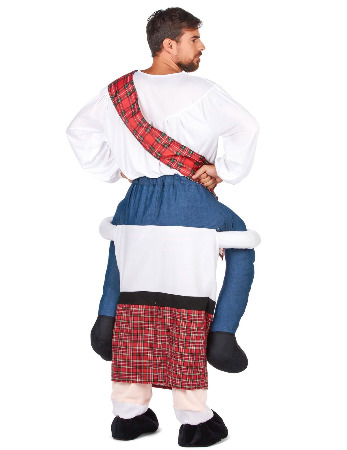 Vedere din spate a costumului scoțian pentru adult