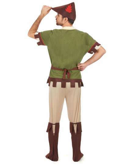 Vedere din spate a costumului de Om al Pădurii