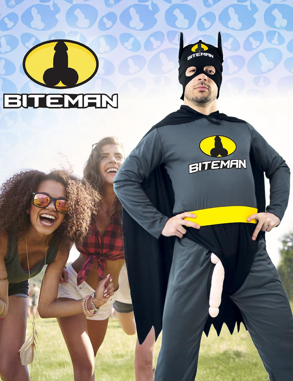 Costum plin de umor al bitemanului negru