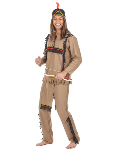 Costum indian bărbătesc cu efect de catifea
