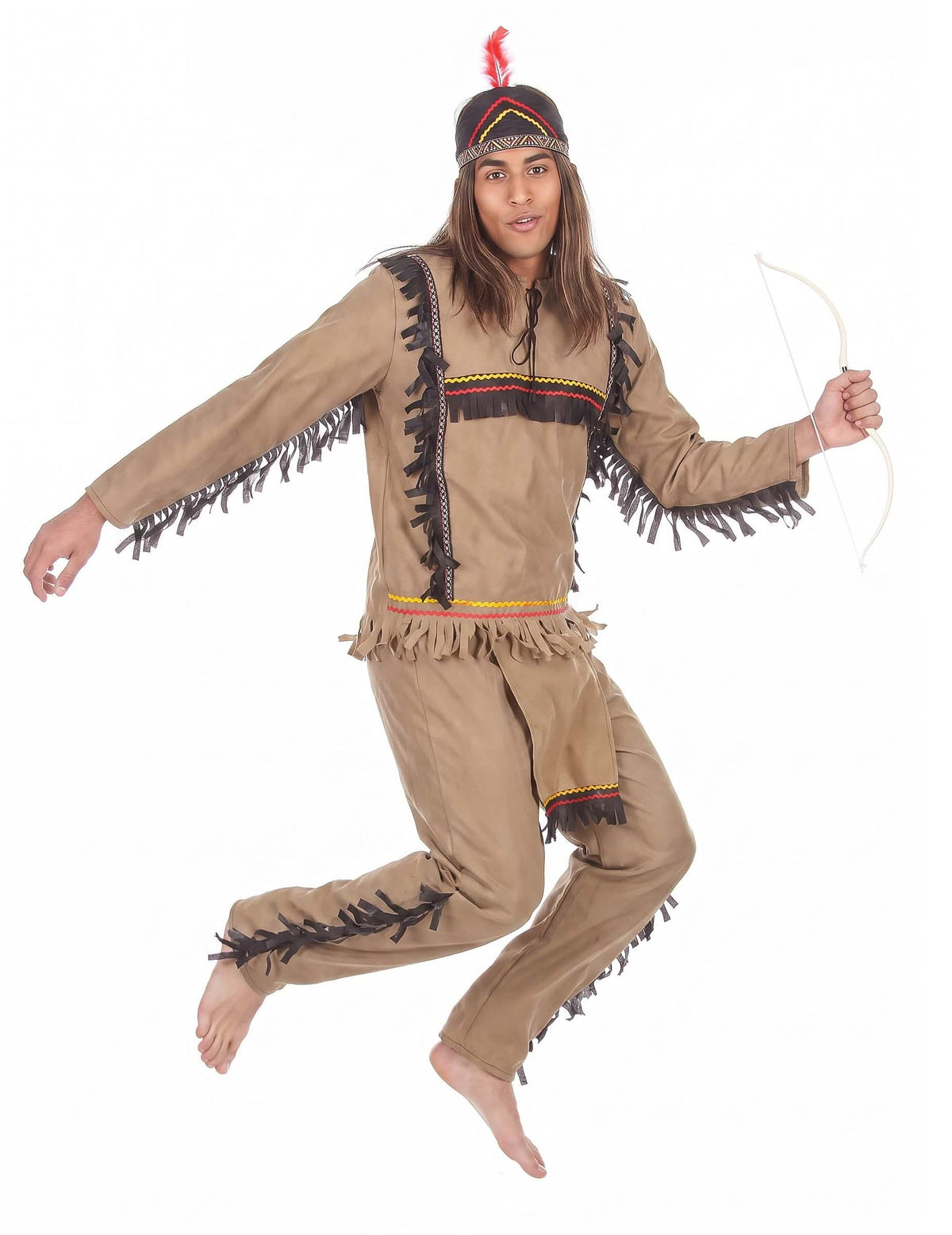 Costum indian bărbătesc cu efect de catifea