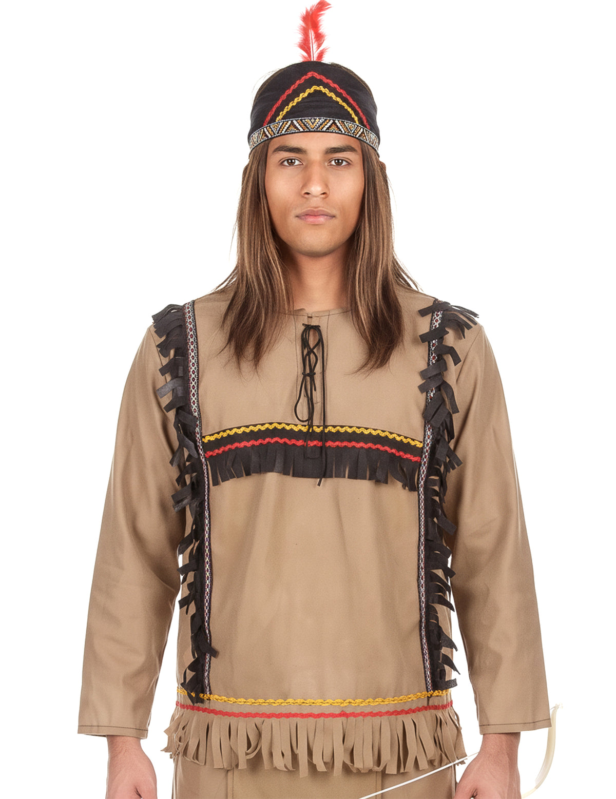 Costum indian bărbătesc cu efect de catifea