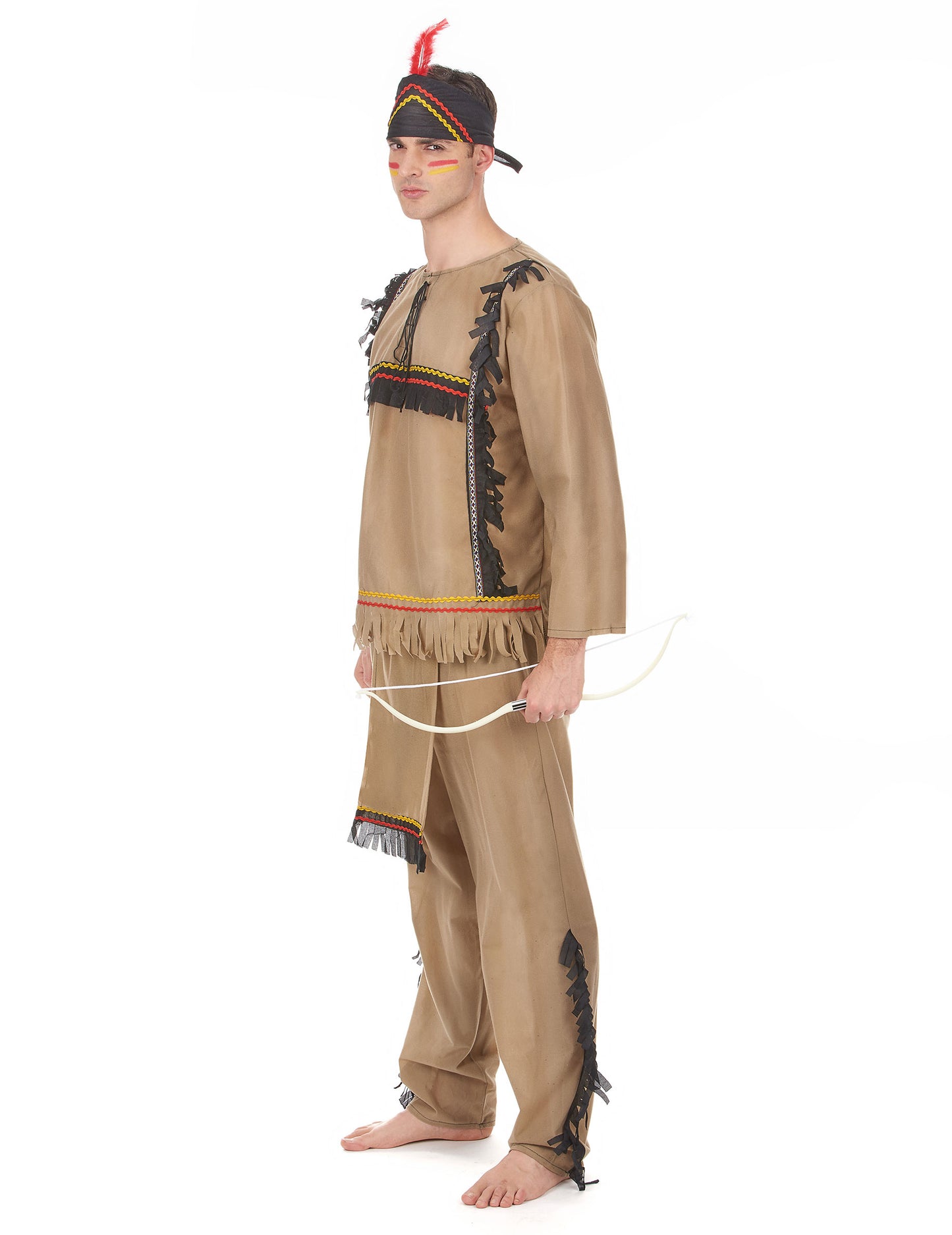 Costum indian bărbătesc cu efect de catifea