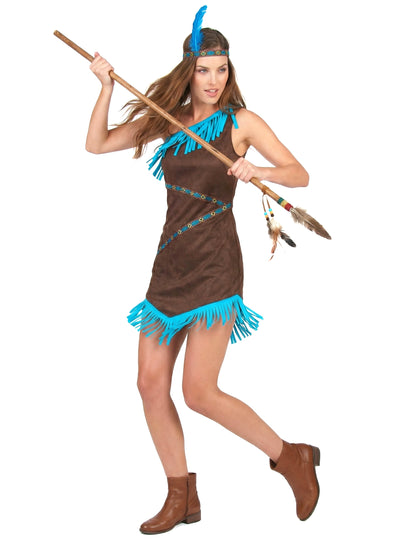 Deghizare indiană maro și albastră