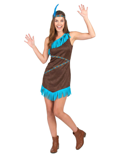 Deghizare indiană maro și albastră