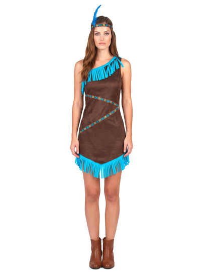 Deghizare indiană maro și albastră