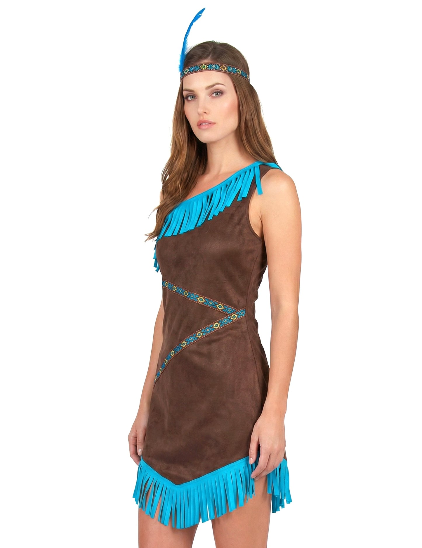 Deghizare indiană maro și albastră