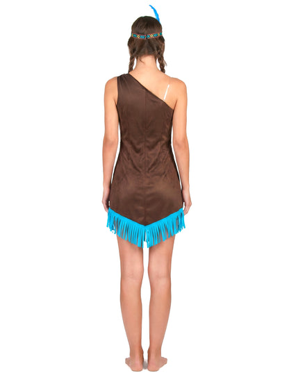 Deghizare indiană maro și albastră