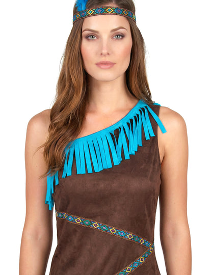 Deghizare indiană maro și albastră