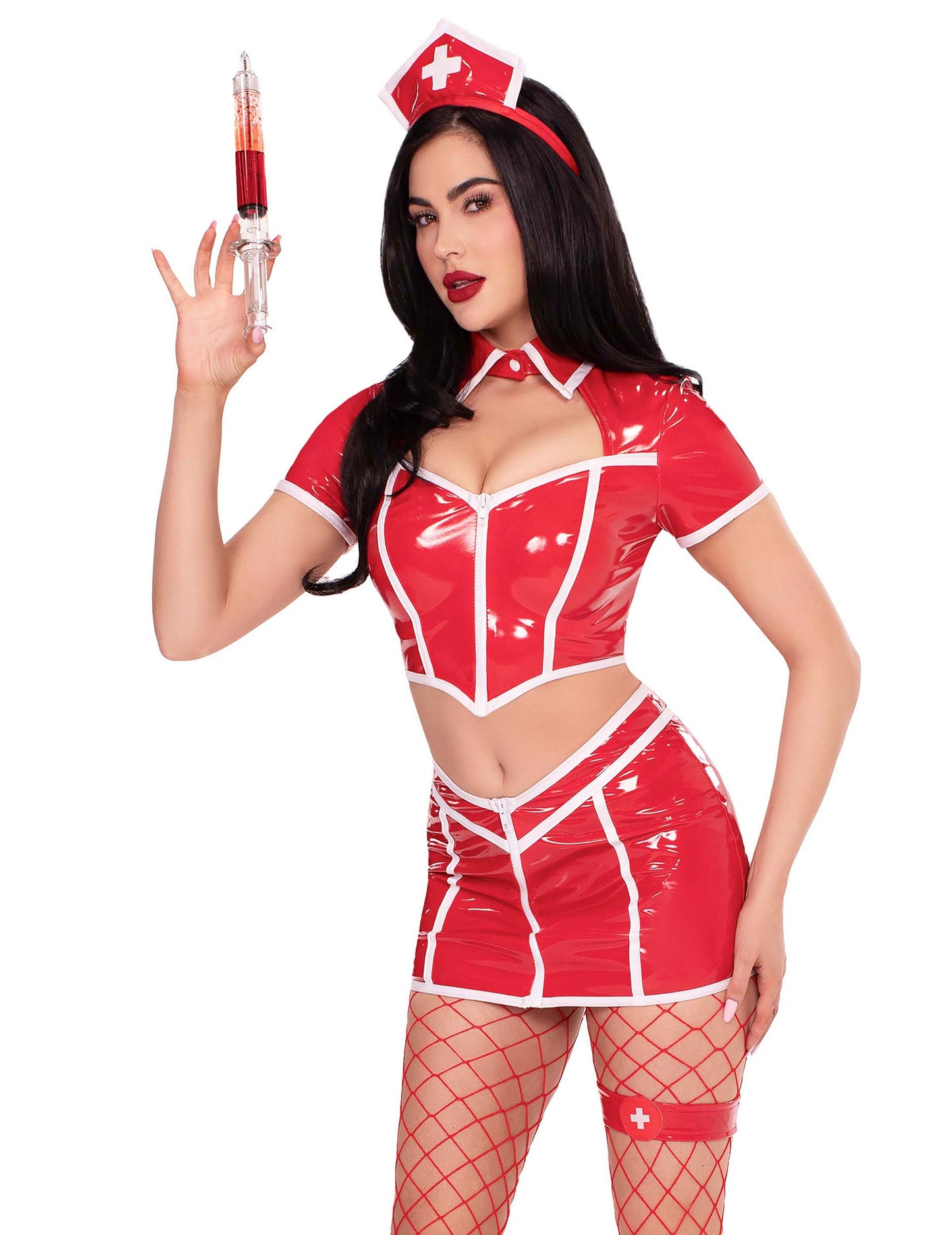 Déguisement infirmière rouge sexy femme