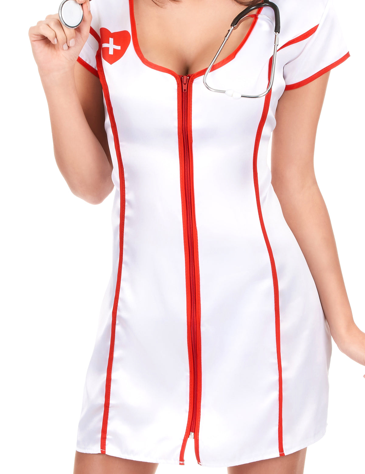 Sexy Nursing Deghize Woman Satin Efect