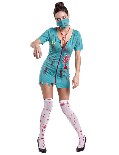 Costume asistente Zombie Femeie