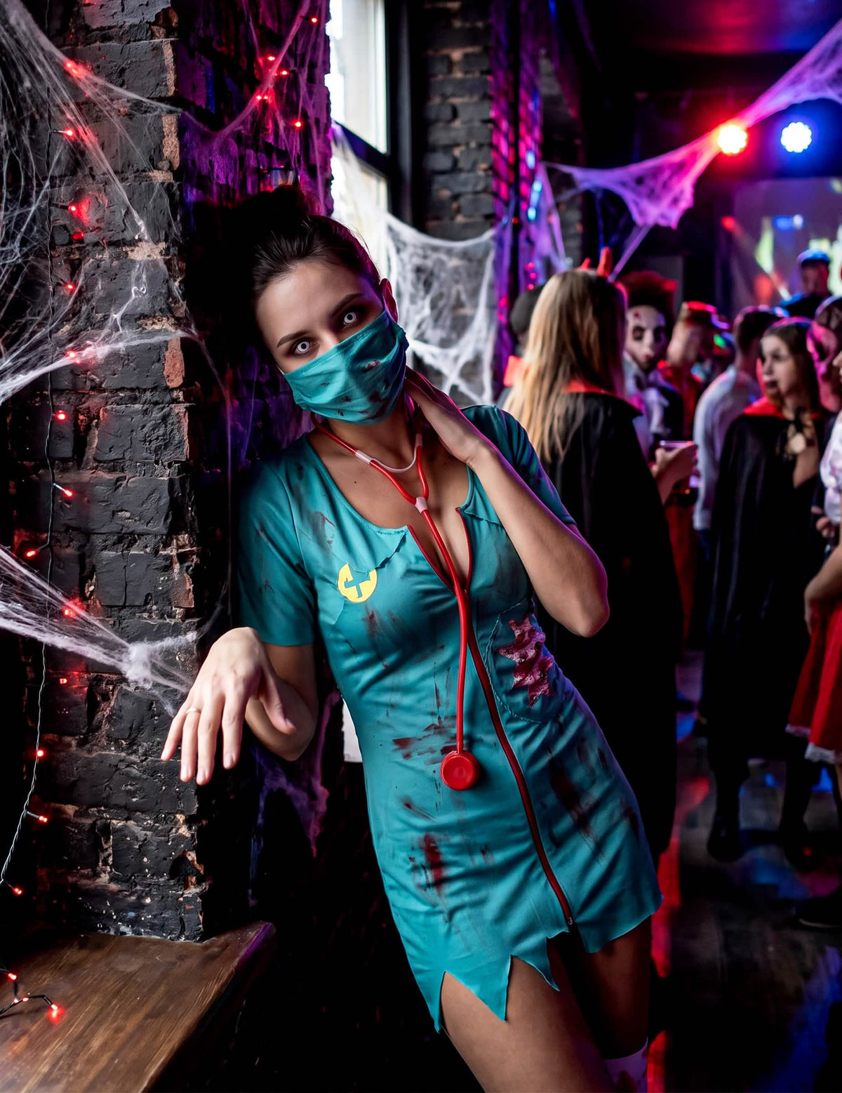 Costume asistente Zombie Femeie