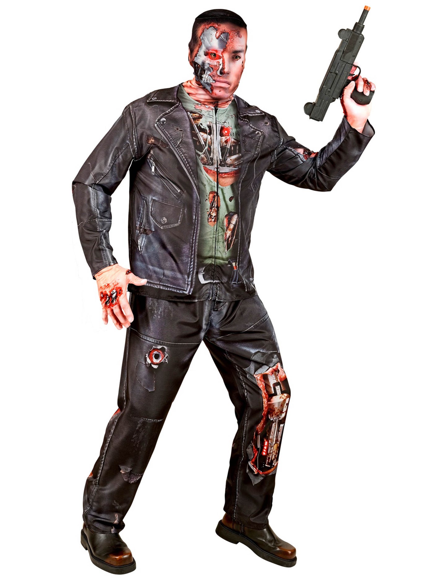 Costum complet de cyborg pentru adult